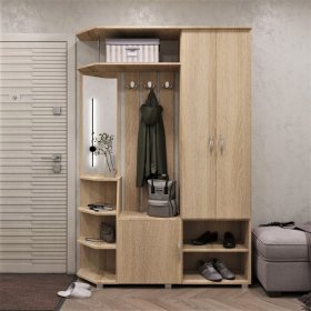 Прихожая Домино дуб сонома в Ноябрьске - noyabrsk.mebel-tymen.ru | фото