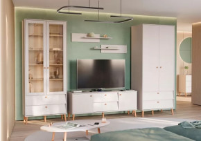 АФИНА Гостиная №1, ЛДСП Кашемир серый в Ноябрьске - noyabrsk.mebel-tymen.ru | фото