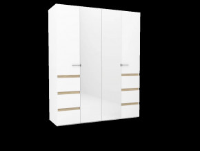 Анона 8 Шкаф для одежды и белья 4-створчатый в Ноябрьске - noyabrsk.mebel-tymen.ru | фото