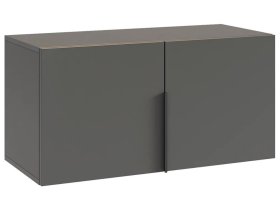 Антресоль двухдверная L800 Баско графит в Ноябрьске - noyabrsk.mebel-tymen.ru | фото