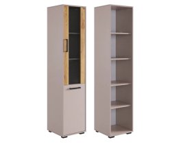 Стеллаж Лайт-2 кашемир/дуб крафт золотой в Ноябрьске - noyabrsk.mebel-tymen.ru | фото