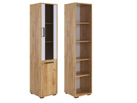 Стеллаж Лайт-2 дуб крафт золотой/белый в Ноябрьске - noyabrsk.mebel-tymen.ru | фото