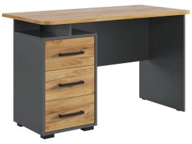 Стол компьютерный 1200 Лайт-2 графит/дуб крафт золотой в Ноябрьске - noyabrsk.mebel-tymen.ru | фото