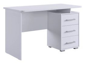 Стол компьютерный 1200 Лайт-2 белый/белый в Ноябрьске - noyabrsk.mebel-tymen.ru | фото