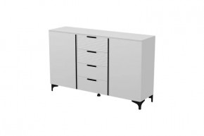 Брента Комод 4 ящика 2 двери Белый в Ноябрьске - noyabrsk.mebel-tymen.ru | фото