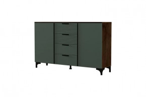 Брента Комод 4 ящика 2 двери Оливковый в Ноябрьске - noyabrsk.mebel-tymen.ru | фото