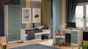 Детская «Марли» Белый, Серо-голубой в Ноябрьске - noyabrsk.mebel-tymen.ru | фото