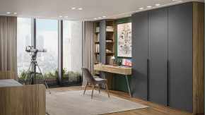 Детская «Порто» Яблоня Беллуно, Графит софт в Ноябрьске - noyabrsk.mebel-tymen.ru | фото