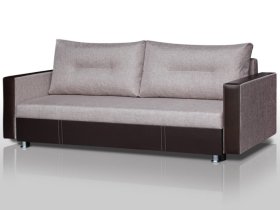 Диван Комфорт с прямыми подлокотниками кемел/кожзам в Ноябрьске - noyabrsk.mebel-tymen.ru | фото