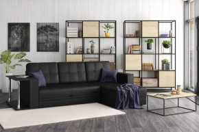 Диван АТЛАНТ угловой со столиком Марика чёрный в Ноябрьске - noyabrsk.mebel-tymen.ru | фото