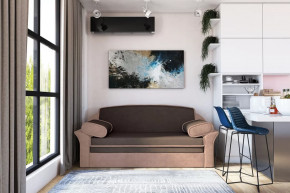 Диван-кровать "Рик-1400" каппучино/пудра в Ноябрьске - noyabrsk.mebel-tymen.ru | фото