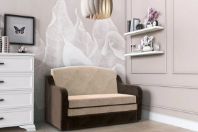 Диван "Луна" (серо-бежевый, к/з шоколад) в Ноябрьске - noyabrsk.mebel-tymen.ru | фото