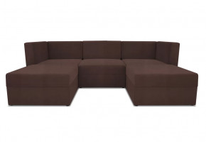 Диван модульный угловой Бергамо пять секций Dream Chocolate кат. 3 в Ноябрьске - noyabrsk.mebel-tymen.ru | фото