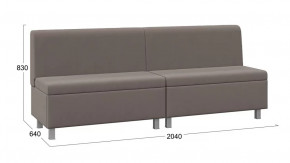 Диван прямой «Каир» ГН №3 Исп.2 Велюр Camaro 05 (мокко) в Ноябрьске - noyabrsk.mebel-tymen.ru | фото