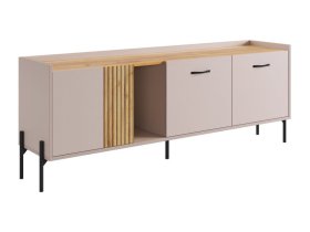 Тумба 2 Доминика кашемир/дуб крафт золотой в Ноябрьске - noyabrsk.mebel-tymen.ru | фото