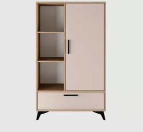 ЕВА Буфет 800 1С1Я (ш800*г411*в1351мм), Сатин в Ноябрьске - noyabrsk.mebel-tymen.ru | фото