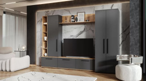 Гостиная Леванте Дуб Вотан/Графит в Ноябрьске - noyabrsk.mebel-tymen.ru | фото