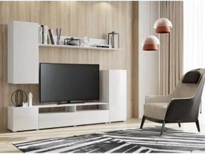 Гостиная Лира МДФ белый глянец в Ноябрьске - noyabrsk.mebel-tymen.ru | фото