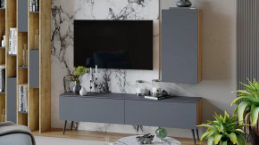 Гостиная «Порто» №3 Яблоня Беллуно, Графит софт в Ноябрьске - noyabrsk.mebel-tymen.ru | фото