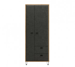 GRACE шкаф SZF2D2S (Дуб наварра/Графит) в Ноябрьске - noyabrsk.mebel-tymen.ru | фото