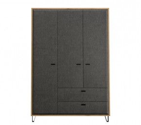 GRACE шкаф SZF3D2S (Дуб наварра/Графит) в Ноябрьске - noyabrsk.mebel-tymen.ru | фото