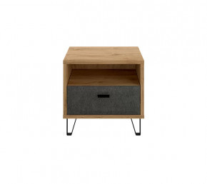 GRACE тумба прикроватная KOM1S (Дуб наварра/Графит) в Ноябрьске - noyabrsk.mebel-tymen.ru | фото