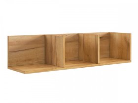 Полка навесная 2 Рич дуб крафт золотой в Ноябрьске - noyabrsk.mebel-tymen.ru | фото