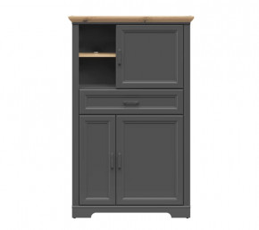 JASMIN шкаф REG3D1S (Графит/ Дуб артизан) в Ноябрьске - noyabrsk.mebel-tymen.ru | фото