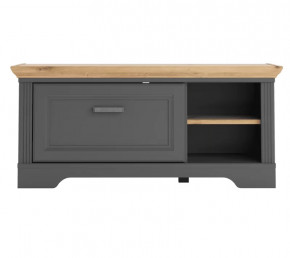 JASMIN тумба KOM1S (Графит/ Дуб артизан ) в Ноябрьске - noyabrsk.mebel-tymen.ru | фото