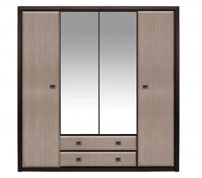 КОЕН шкаф с зеркалом SZF4D2S (Венге/Штрокс) в Ноябрьске - noyabrsk.mebel-tymen.ru | фото