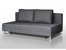 Диван Комфорт Лайт без подлокотников 2 подушки графит в Ноябрьске - noyabrsk.mebel-tymen.ru | фото