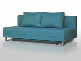 Диван Комфорт Лайт без подлокотников 2 подушки азур в Ноябрьске - noyabrsk.mebel-tymen.ru | фото