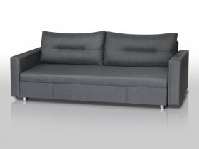 Диван Комфорт с прямыми подлокотниками графит в Ноябрьске - noyabrsk.mebel-tymen.ru | фото
