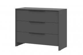 Комод 3 ящика Камелия 1 Серия 2, графит в Ноябрьске - noyabrsk.mebel-tymen.ru | фото