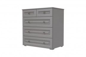 Комод 5 ящиков Олимп Серый шифер/Антрацит в Ноябрьске - noyabrsk.mebel-tymen.ru | фото