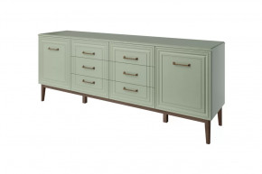 Комод 6 ящиков 2 двери Гориция Зелёный самшит в Ноябрьске - noyabrsk.mebel-tymen.ru | фото