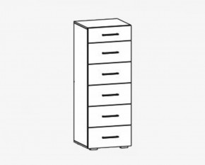 Комод 6 ящиков "Фиеста" №15 в Ноябрьске - noyabrsk.mebel-tymen.ru | фото