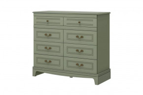 Комод 8 ящиков Лорето Лак Зелёный самшит в Ноябрьске - noyabrsk.mebel-tymen.ru | фото