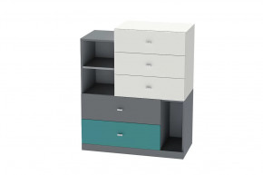 Комод Клео К-1, графит, миндаль, океан Диал в Ноябрьске - noyabrsk.mebel-tymen.ru | фото