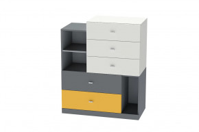 Комод Клео К-1, графит, миндаль, солнечный Диал в Ноябрьске - noyabrsk.mebel-tymen.ru | фото