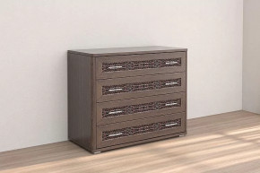 Комод Кэт-4 4 ящика Венге Диал в Ноябрьске - noyabrsk.mebel-tymen.ru | фото