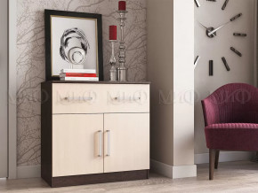 Комод с ящиком 2-мя дверьми Басямиф, дуб беленый/венге в Ноябрьске - noyabrsk.mebel-tymen.ru | фото