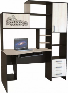 Компьютерный стол КЛ №6.0 Венге/Дуб молочный в Ноябрьске - noyabrsk.mebel-tymen.ru | фото