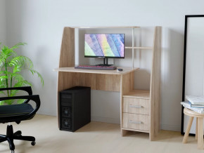 Компьютерный стол КЛ №6.2 Дуб баррик в Ноябрьске - noyabrsk.mebel-tymen.ru | фото