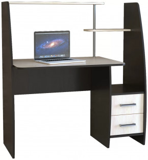 Компьютерный стол КЛ №6.2 Венге/Дуб молочный в Ноябрьске - noyabrsk.mebel-tymen.ru | фото