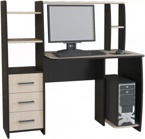 Компьютерный стол КЛ №6.3 Венге/Дуб молочный в Ноябрьске - noyabrsk.mebel-tymen.ru | фото