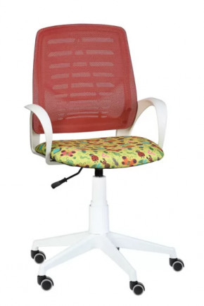 Кресло Ирис WHITE сетка /ткань Т53 (подлокот.084) белая крестовина в Ноябрьске - noyabrsk.mebel-tymen.ru | фото