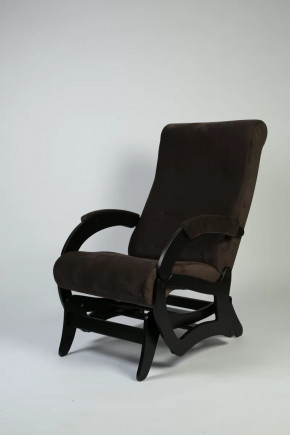 Кресло маятниковое Амелия,ткань шоколад в Ноябрьске - noyabrsk.mebel-tymen.ru | фото