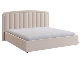 Кровать с подъемным механизмом Сиена 2 180х200 см крем (велюр) в Ноябрьске - noyabrsk.mebel-tymen.ru | фото
