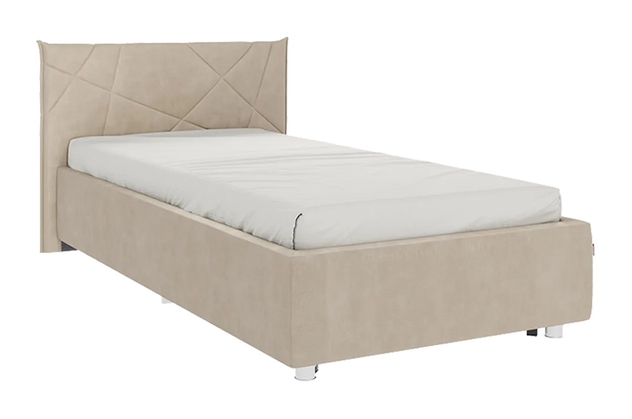 Кровать с основанием Бест 90х200 см капучино (велюр) в Ноябрьске - noyabrsk.mebel-tymen.ru | фото